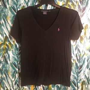 Black polo brand t-shirt